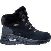 SKECHERS 167996 Uno Rugged - Enkellaarzen | Maat 37 Dames Zwart