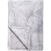 Tiseco - Plaid deken LASER - microflanel fleece - 130x170 cm - Grijs