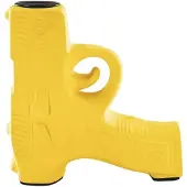 House Vitamin Candle holder gun ceramics neon yellow 12x5x12cm