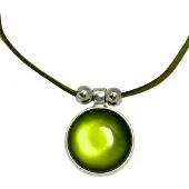 Charme Bijoux Ketting - Mosgroen - Verstelbaar -