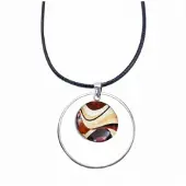 Charme Bijoux Ketting -Janice -bruin -45 cm -