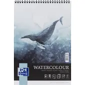 Oxford tekenblok spiraal A4 - tekenen en schilderen met aquarelverf - 10 vel - 300g