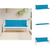 vidaXL Tuinbankkussens 2 st 180x50x7 cm oxford stof lichtblauw