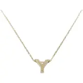 Christian Gouden ketting met y hanger