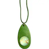 Charme Bijoux Ketting Amara groen hout verstelbaar -