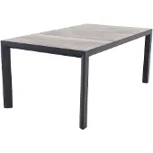 Van der Garde Tuinmeubelen Kings aluminium tuintafel 180x100 cm. - Antraciet