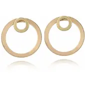 Charme Bijoux Oorbellen- Goudkleurig- Rond-