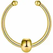 Charme Bijoux Fake Neus Piercing -Klein-Ring-Goudkleurig -