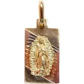 Christian Tricolor gouden beschermheilige hanger