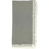 Himla Thea lace servet pearl - set van 4