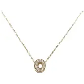 Christian Gouden ketting met o zirkonia hanger