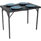 Eurotrail Campingtafel Rouen, Lichtgewicht Waterbestendige Tafel, Inclusief Handvat