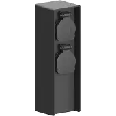 LEDVION - Buitenstopcontact Paal - 2 Stopcontacten - Waterdicht IP44
