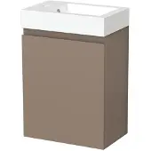Maxaro Modulo Pico Toiletmeubel met wastafel | 40 cm Taupe Greeploos front Mineraalmarmer