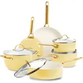 Greenpan Padova Reserve Pannenset 10-delig Sunshine Yellow