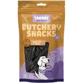 Braaaf 10x Hondensnack Butchery Beef Liver Strips 150 Gr