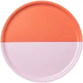Arabia Vuokko dienblad Ø35 cm 2-kleurig roze-rood