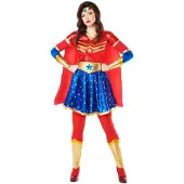 Boland - Kostuum Superheldin Star (14-16 jr) - Volwassenen - Superheld - Superwoman