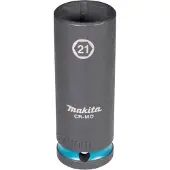 Makita E-16508 Impact Black Krachtdop 1/2 lang | 21 mm