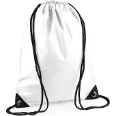 Bagbase Premium Gymsac Sporttas - 11 Liter White