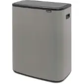 Brabantia Bo Touch Bin 2 x 30 Liter Mineral Concrete Grey