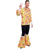 Amscan 60's Flower Power Shirt Heren