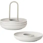 Zone Denmark Eierdop Warm Grey (4-Delig)