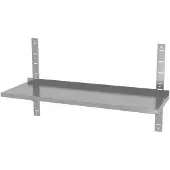Hendi Verstelbare wandplank – enkel – roestvrij staal – 1400x300x600 mm