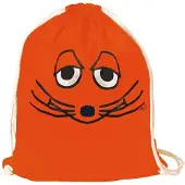 Logoshirt Gymtas 'Maus - Gesicht' oranje / zwart / wit