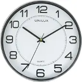 Unilux MAGNET wandklok, kwartsuurwerk, 30,5 cm, magnetische bevestiging, metaal grijs, batterij inbegrepen