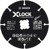 Bosch X-Lock Hardmetalen Snijschijf Ø 125 mm