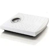 Laica PS2015, mechanische personenweegschaal, 125 kg, 1 kg nauwkeurigheid, wit, meeteenheid: kilogram, rechthoekig