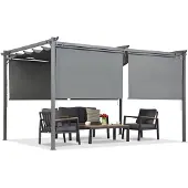 Garden Point Pergola's La Palma 3x4 met rolgordijnen antraciet