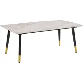 DOMUS Monza-Salontafel - Zwart/Goud Marmerlook