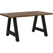 DOMUS Ryan|Eettafel 160 cm in Planklook Zwart