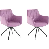 DOMUS Darcy-Eetkamerstoel - 2 Pack - Paars