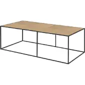 DOMUS Ortiz-Salontafel - 120 cm - Natuur/Zwart