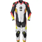 GMS GRC-1 Zwart Rood Geel 1-Delig Motorpak Maat 48