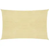 vidaXL Zonnezeil 160 g/m² 5x8 m HDPE beige
