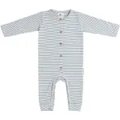 Babys Only gestreepte boxpak lichtblauw/off white Jongens/Meisjes Katoen Ronde hals - maat 62