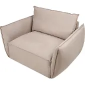 Beliani KUNES - Fauteuil - Taupe - Polyester