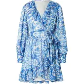 Vila Jurk 'VILYNGBA' royal blue/koningsblauw / lichtblauw / wit