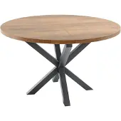 Profijt Meubel Uitschuifbare eettafel Caltana 130/170 cm rond lichtbruin