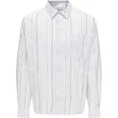 Only & Sons Overhemd 'ONSQuentin' blauw / lichtblauw / wit