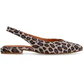Manfield Leopard suède slingbacks | Maat 37