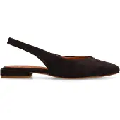 Manfield Bruine suède slingbacks | Maat 40