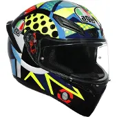 AGV K1 S Rossi Wintertest 2020 Integraalhelm Zwart/Geel/Blauw/Groen S unisex