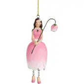 MEA Tulp meisje hangend roze 3,5x3x11cm