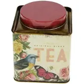 MEA Blik tea vogel Nostalgia 12,5x10,5x10,5cm