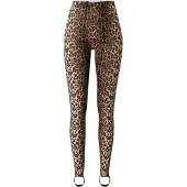 Lollys Laundry Leggings 'Dolly' lichtbeige / karamel / zwart